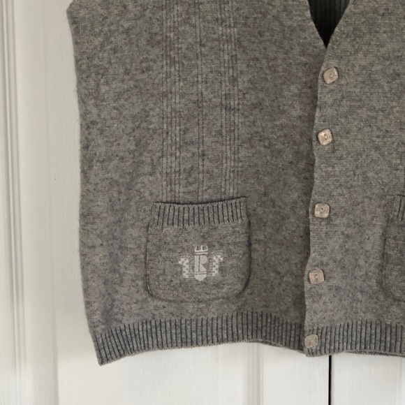 RUBLE Monogrammed Sweater Vest - Picture 1 of 5